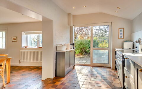 The Old Windmill: Flooring, Interior Design, Wall, Floor, Countertop, Kitchen, Wood, Ceiling, Furniture, Cabinetry