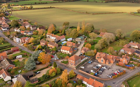 The Chapel: Residential Area, House, Neighbourhood, Landscape, Home, Bird'S-Eye View, Land Lot, Suburb, Rural Area, Aerial Photography
