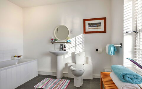 The Chapel: Toilet Seat, Bathroom, Plumbing Fixture, Flooring, Toilet, Interior Design, Floor, Sink, Bathroom Sink, Tap