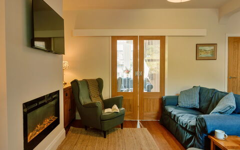 2 Haywood View: Furniture, Interior Design, Flooring, Floor, Couch, Wall, Room, Wood, Ceiling, Living Room