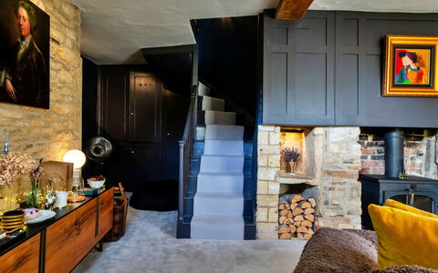 Morley House: Furniture, Wall, Interior Design, Wood, Flooring, Floor, Lighting, Living Room, Room, Ceiling