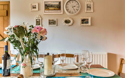 Dunford Barn: Furniture, Interior Design, Wood, Table, Dining Room, Tableware, Textile, Lighting, Room, Picture Frame