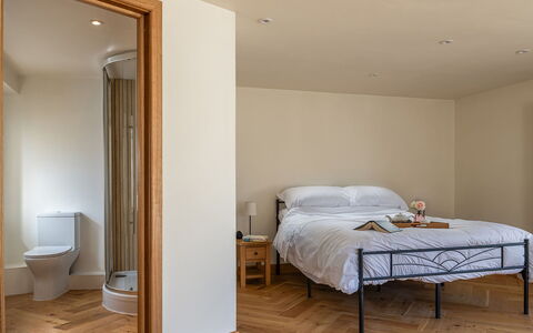 The Painswick Retreat: Flooring, Floor, Furniture, Interior Design, Wall, Wood, Wood Flooring, Bedroom, Bed, Room