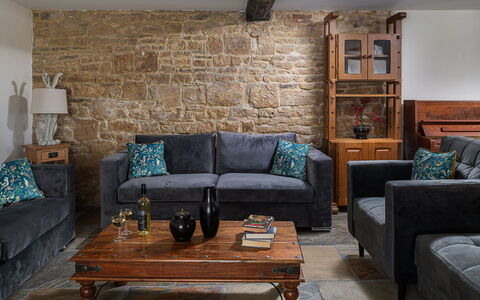Tranquility House: Furniture, Interior Design, Couch, Flooring, Wall, Floor, Wood, Living Room, Home, Room