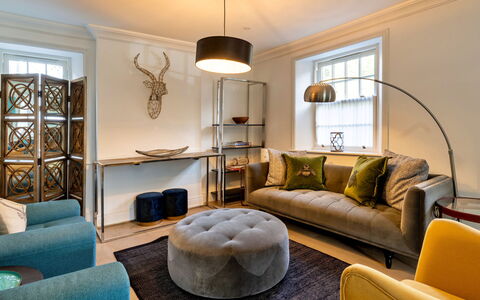 The Mount: Furniture, Interior Design, Flooring, Floor, Couch, Wall, Living Room, Wood, Room, Ceiling