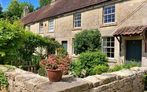 Meadowsweet Cottage: House, Shrub, Cottage, Roof, Land Lot, Groundcover, Garden, Flowerpot, Flagstone