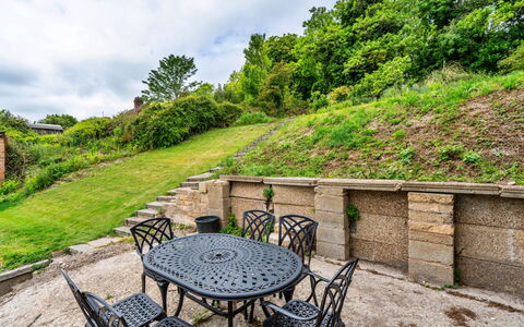 Poundtree: Outdoor Furniture, Furniture, Groundcover, Garden, Outdoor Table, Landscaping, Flagstone, Yard, Chair, Backyard
