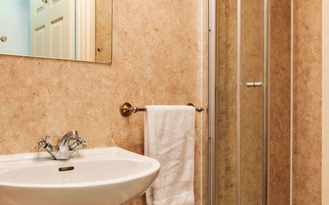Bath 602: Bathroom, Bathroom Sink, Plumbing Fixture, Wall, Floor, Flooring, Sink, Interior Design, Mirror, Toilet