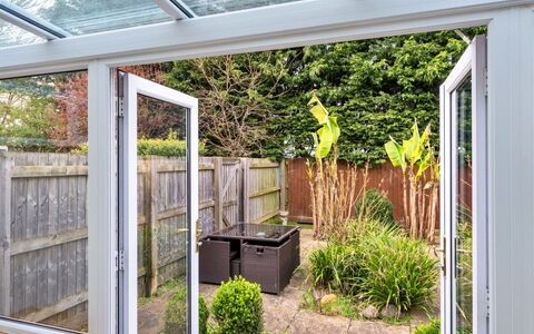 Hollies Cottage, Willow (2 Bed): Home, Door, Garden, Home Door, Patio, Shade, Daylighting, Estate, Houseplant, Yard