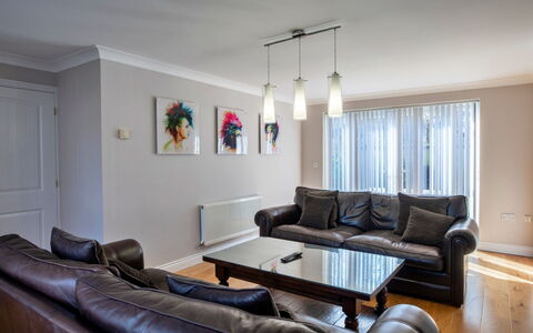 Hollies Cottage, Elm (4 Bed): Furniture, Interior Design, Couch, Flooring, Wall, Floor, Wood, Ceiling, Living Room, Room