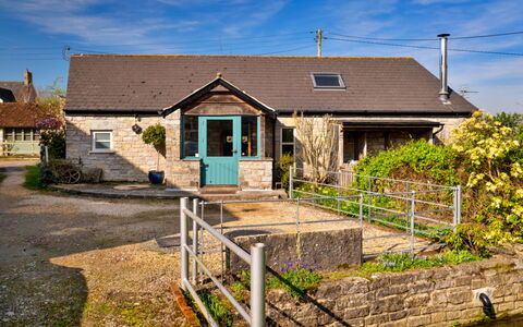 Mill Barn by the Stream: Building, Window, House, Roof, Home, Cottage, Door, Residential Area, Shrub