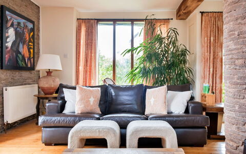 New Lodge Granary: Furniture, Interior Design, Couch, Flooring, Wood, Living Room, Floor, Room, Home, Textile