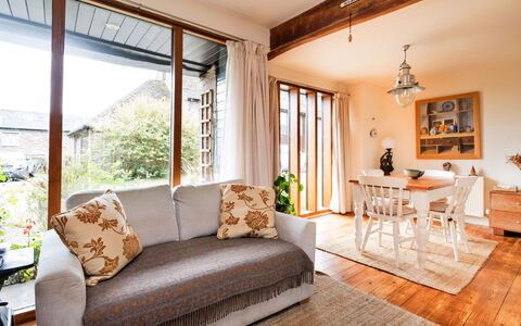 New Lodge Granary: Furniture, Interior Design, Couch, Flooring, Wall, Floor, Wood, Room, Living Room, Ceiling