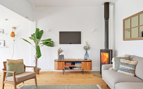 Firethorn: Furniture, Interior Design, Flooring, Wall, Wood, Living Room, Floor, Home, Lighting, Room