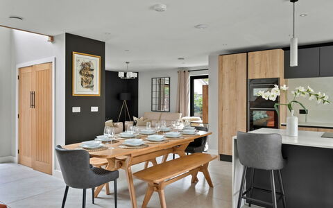 Orchard Rise: Furniture, Interior Design, Flooring, Chair, Dining Room, Table, Kitchen & Dining Room Table, Floor, Wood, Room