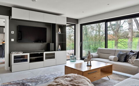 Orchard Rise: Furniture, Interior Design, Flooring, Television, Shelf, Floor, Shelving, Wood, Living Room, Television Set