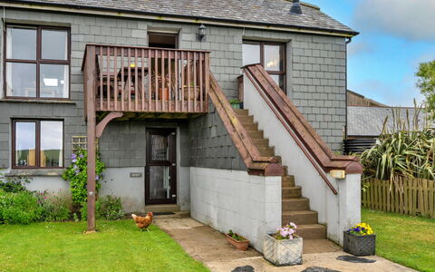 Barn, Quinceborough Farm: Stairs, Door, Cottage, Land Lot, Garden, Lawn, Yard, Handrail, Siding, Landscaping
