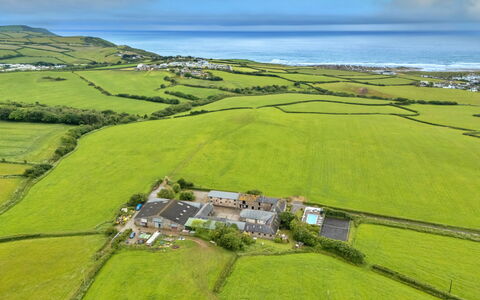Barn, Quinceborough Farm: Bird'S-Eye View, Aerial Photography, Field, Plain, Landscape, Land Lot, Rural Area, Estate, Agriculture, Farm
