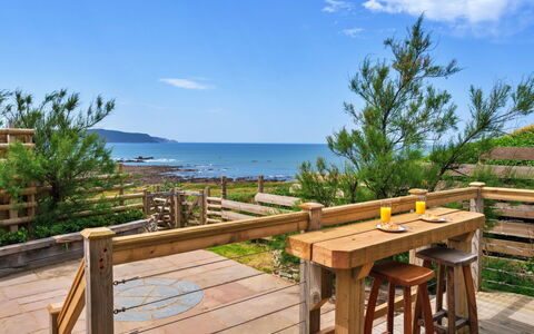 Manderley: Wood, Furniture, Outdoor Furniture, Outdoor Table, Table, Sea, Hardwood, Wood Stain, Ocean, Deck