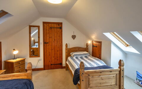 Roost, Quinceborough Farm: Bed, Furniture, Bedroom, Interior Design, Bedding, Wood, Flooring, Bed Sheet, Floor, Ceiling
