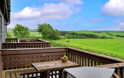Mucklow, Quinceborough Farm: Wood, Furniture, Wood Stain, Hardwood, Outdoor Furniture, Prairie, Ranch, Fence, Balcony, Farmhouse