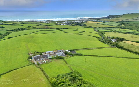 Goose, Quinceborough Farm: Bird'S-Eye View, Aerial Photography, Plain, Field, Landscape, Land Lot, Grassland, Rural Area, Plantation, Agriculture