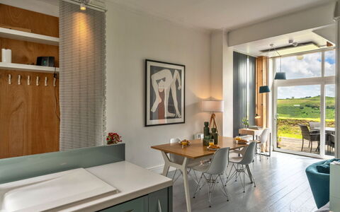 Three Gables: Furniture, Interior Design, Flooring, Kitchen, Countertop, Wood, Ceiling, Floor, Chair, Lighting
