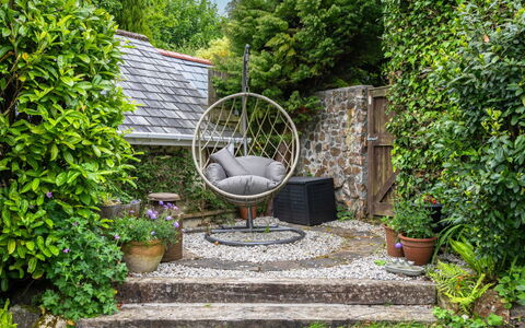 Swallow Cottage: Garden, Shrub, Furniture, Outdoor Furniture, Groundcover, Backyard, Chair, Flowerpot, Landscaping
