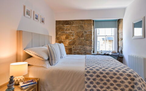St. Ives 636: Furniture, Interior Design, Bed, Bedroom, Bedding, Wall, Bed Sheet, Flooring, Floor, Linens