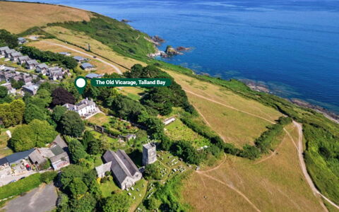 The Old Vicarage: Coast, Natural Landscape, Landscape, Sea, Coastal And Oceanic Landforms, Ocean, Aerial Photography, Bird'S-Eye View, Shore