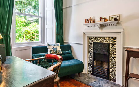 The Old Vicarage: Interior Design, Wood, Furniture, Flooring, Floor, Home, Room, Picture Frame, Living Room, Wood Stain