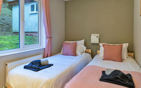 Toblerone Lodge: Bed, Bedroom, Bed Sheet, Bedding, Interior Design, Wood, Furniture, Textile, Linens, Bed Frame