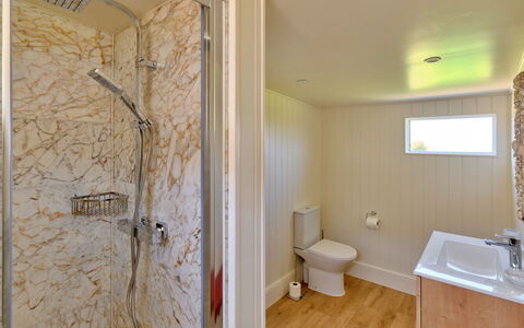 The Coast House: Wall, Plumbing Fixture, Flooring, Floor, Wood, Bathroom, Plumbing, Interior Design, Ceiling, Tap