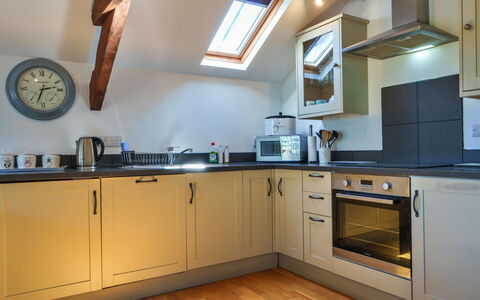 Little Norley: Kitchen, Kitchen Appliance, Countertop, Major Appliance, Interior Design, Flooring, Wood, Furniture, Cabinetry, Kitchen Stove
