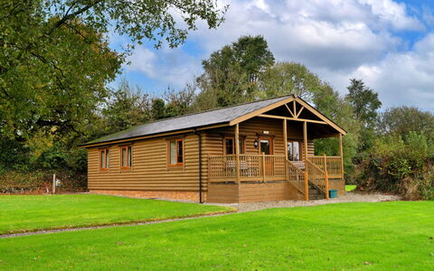 Tarka'S Holt Log Cabin, Stowford: Wood, Cottage, Log Cabin, Garden Buildings, Hardwood, Porch, Shed, Wood Stain, Lawn, Yard