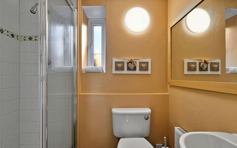 The Old School House at Instow: Bathroom, Toilet Seat, Plumbing Fixture, Wall, Toilet, Interior Design, Flooring, Floor, Sink, Bathroom Sink