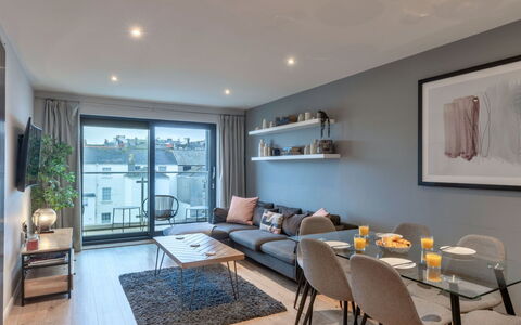 Plymouth Residence 53: Flooring, Floor, Apartment, Interior Design, Ceiling, Wood Flooring, Hardwood, Chair, Living Room, Houseplant