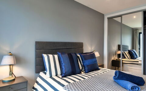 Plymouth Residence 53: Furniture, Interior Design, Bedroom, Bed, Flooring, Floor, Bed Sheet, Bedding, Ceiling, Room