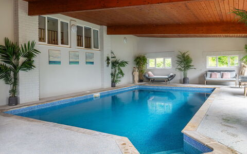 Coulscott Farmhouse: Flooring, Swimming Pool, Floor, Ceiling, Interior Design, Resort, Design, Hotel, Houseplant, Chair