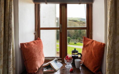 Coulscott Farmhouse: Interior Design, Furniture, Room, Curtain, Window Treatment, Daylighting, Pillow, Cushion, Window Covering, Throw Pillow