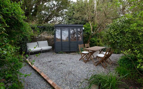 Horseshoe Cottage: Shrub, Garden, Plant Community, Furniture, Outdoor Furniture, Backyard, Flowerpot, Garden Buildings, Outdoor Table