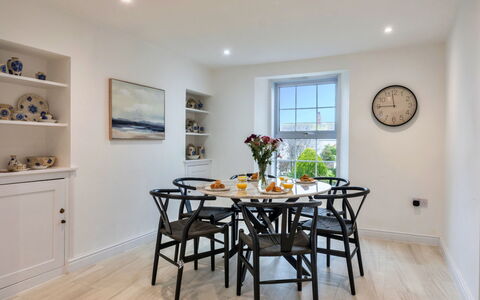 Hillside Rise: Furniture, Interior Design, Flooring, Floor, Table, Wood, Dining Room, Chair, Ceiling, Kitchen & Dining Room Table