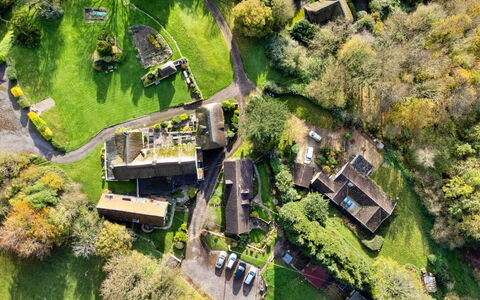 Lea Hill, Woodpecker: Landscape, Bird'S-Eye View, House, Aerial Photography, Rural Area, Village, Cottage, Estate, Garden, Landscaping