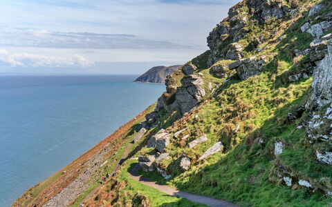 River Cottage: Blue, Green, Coast, Body Of Water, Mountainous Landforms, Mountain, Sea, Coastal And Oceanic Landforms, Natural Landscape, Headland