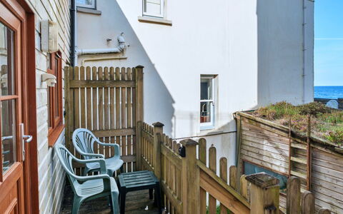 The Wash House, Kingsand: Wood, Sea, Ocean, Balcony, Coast, Fence, Plank, Hardwood, Handrail, Deck