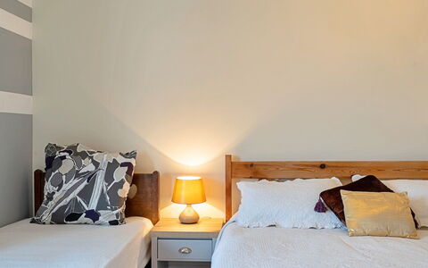 Heselwood: Bed, Bedding, Furniture, Bedroom, Interior Design, Bed Sheet, Wall, Wood, Room, Linens