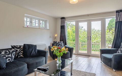 The Heselwood Coach House: Furniture, Interior Design, Wall, Couch, Wood, Flooring, Ceiling, Home, Living Room, Apartment
