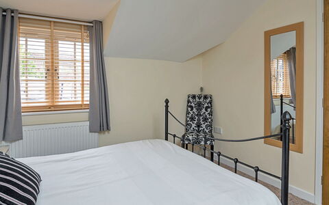 The Heselwood Coach House: Furniture, Interior Design, Wall, Bed, Wood, Bedroom, Ceiling, Flooring, Floor, Home