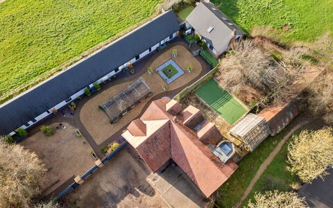 Pig Cottage at Dairy Cottages: Roof, Residential Area, Landscape, House, Plain, Land Lot, Home, Rural Area, Bird'S-Eye View, Aerial Photography
