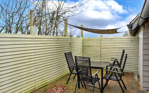 Ploughman'S Row No. 1 at Dairy Cottages: Outdoor Furniture, Backyard, Shade, Fence, Deck, Garden, Hardwood, Plank, Home Fencing, Wood Stain